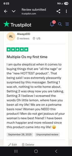 Customer photo review of Lem Clitoral Massager