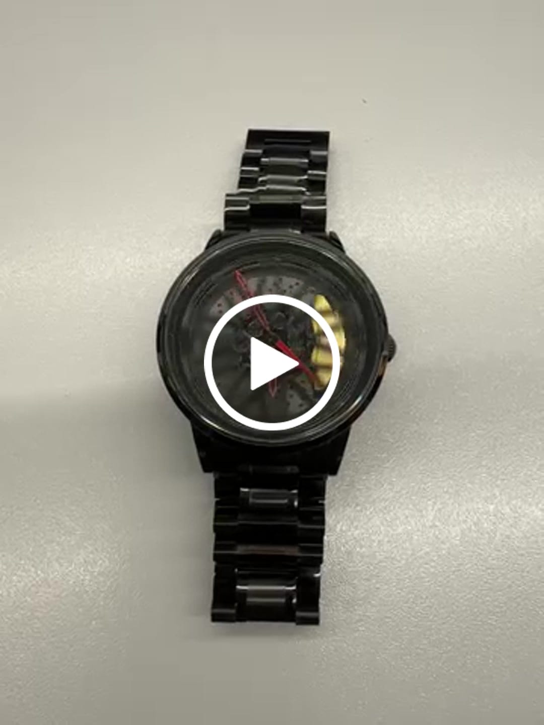 Customer video review of Premium Red Rubber Strap
