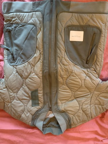 Customer photo review of Contrast Color Diamond Pattern Thick Warm Cotton Jacket