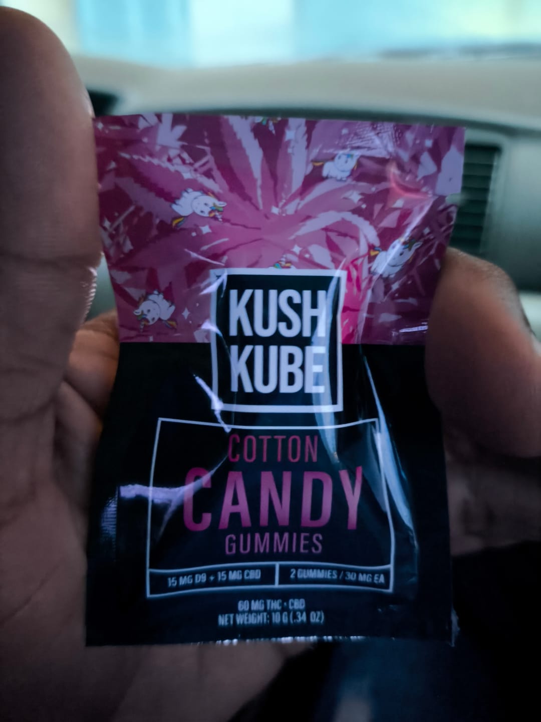 Customer photo review of Cotton Candy Kush Kube® - 15mg THC