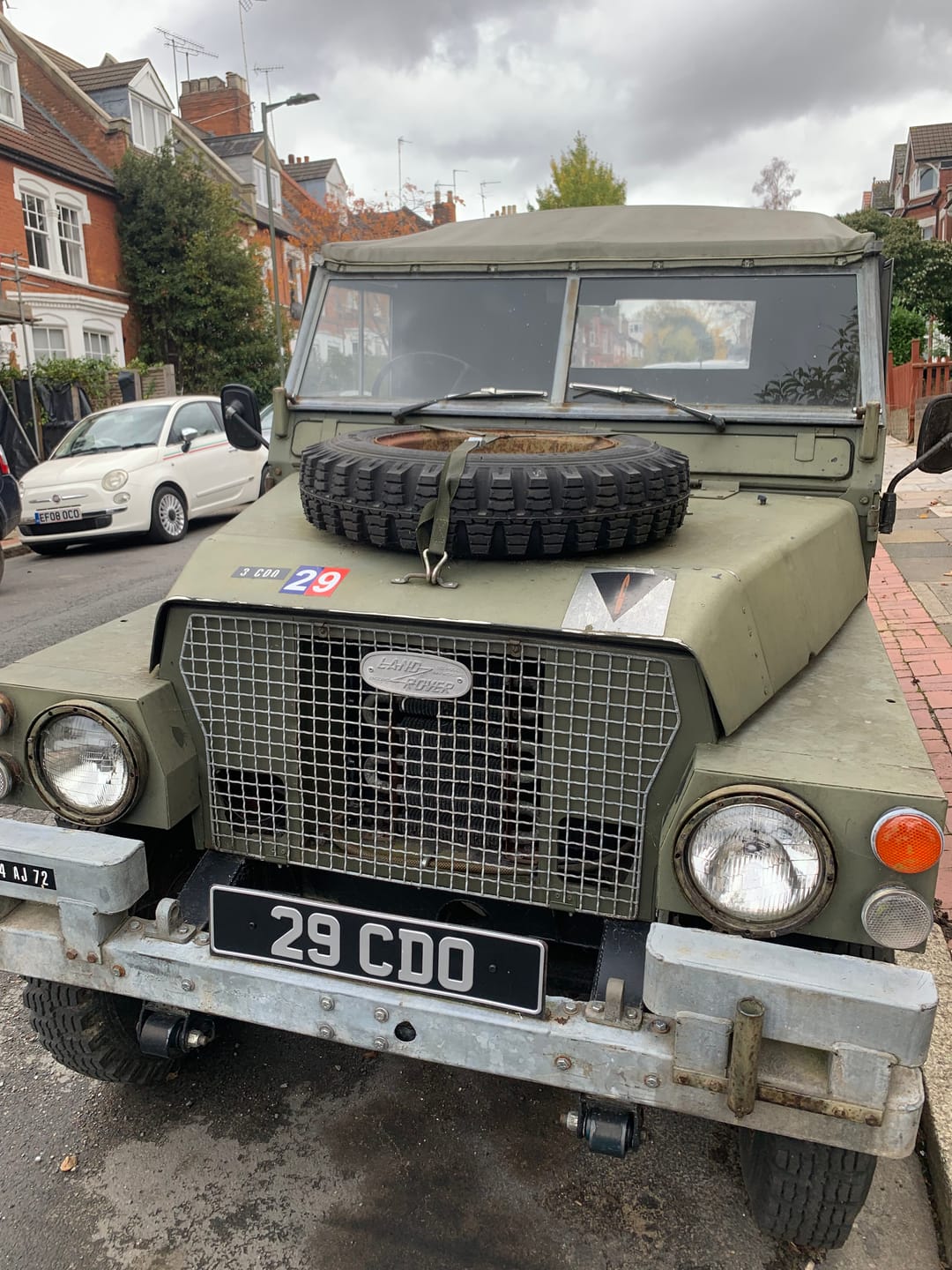 Customer photo review of Classic Oblong Metal Pressed Number Plate - 520mm x 111mm
