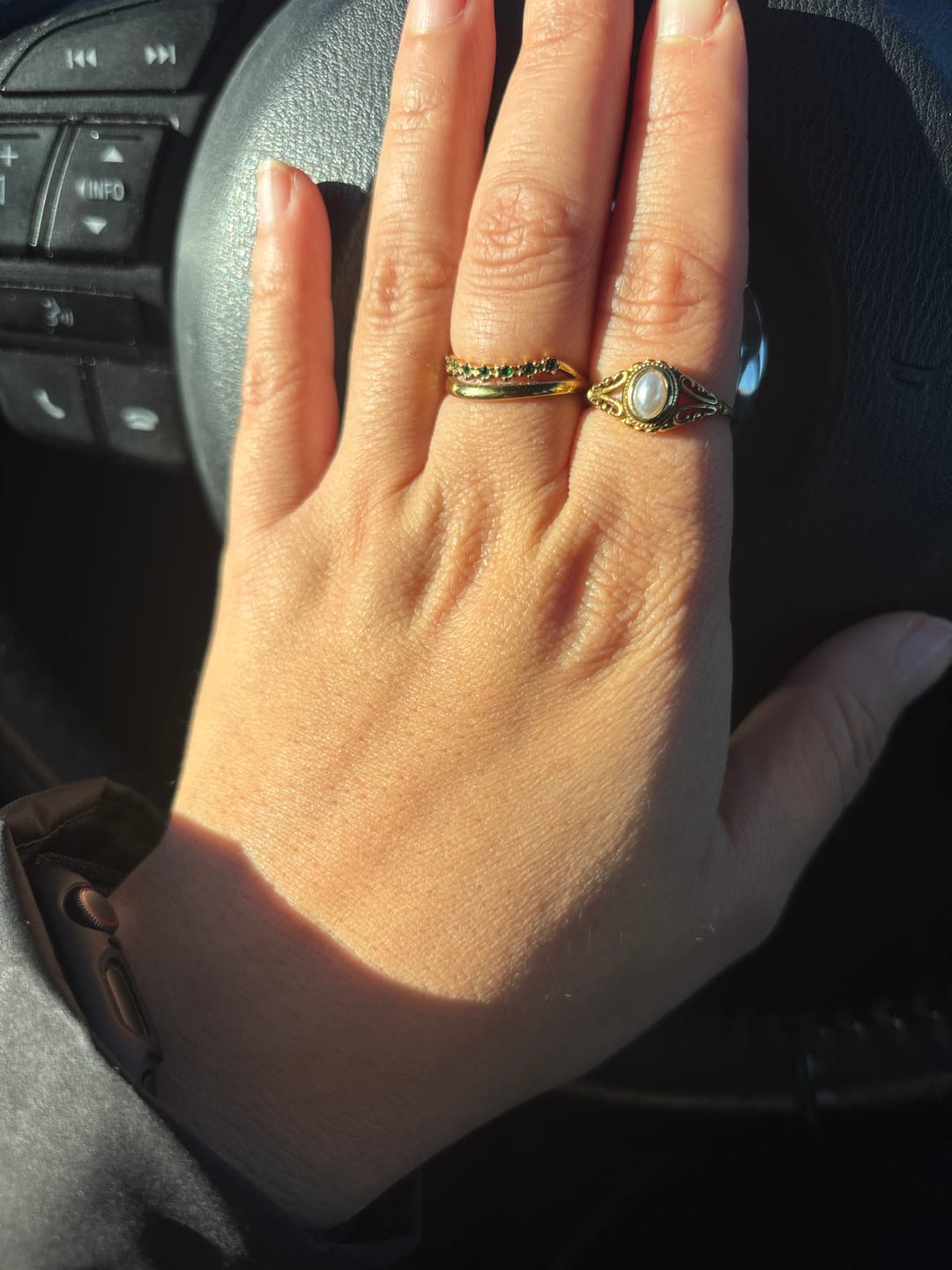 Customer photo review of Vintage Royal Pearl Ring