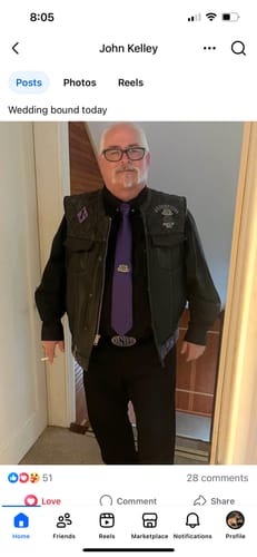 Customer photo review of Barry. Wang Black Mens Tie Purple Silk Necktie Hanky Cufflinks Set for Business