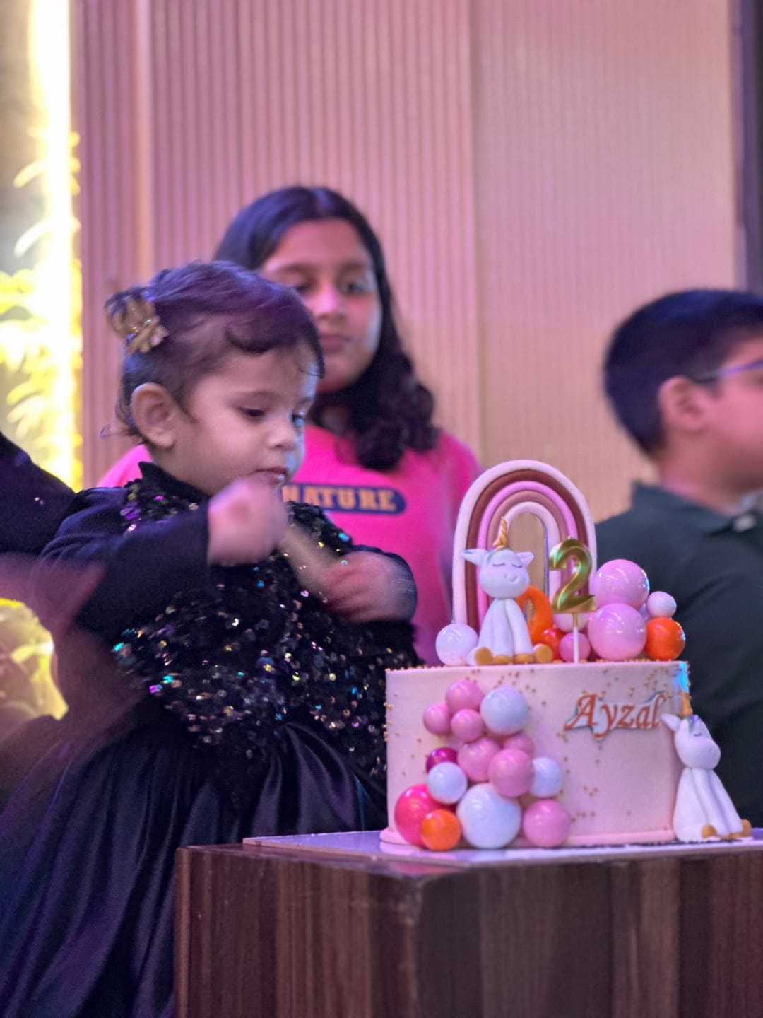 Customer photo review of Girly Unicorn Birthday Cake