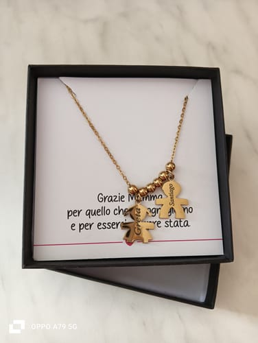 Customer photo review of Collana con bambini - I Miei Tesori