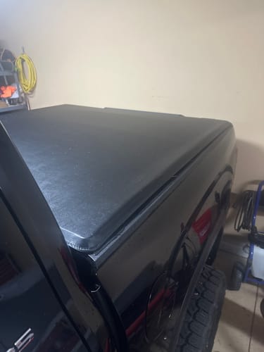Customer photo review of Rough Country 42619550 Soft Roll Up Bed Cover | 5'7" Bed | Toyota Tundra 2WD/4WD (2022-2025)