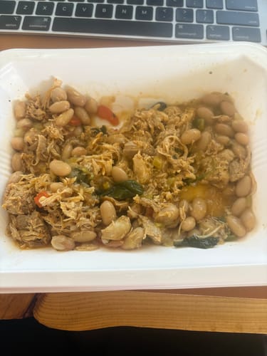 Customer photo review of White Bean Chili