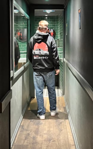 Customer photo review of Sunrise Drive Back Hoodie