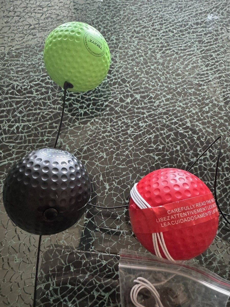 Customer photo review of TEKXYZ Boxing Reflex Ball - 3 Difficulty Levels