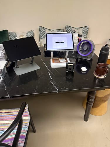 Customer photo review of ^-NEW - Less 34% Off-^ - CFAN USB Rechargeable Fan - Grey, Free Extra Hook X 1