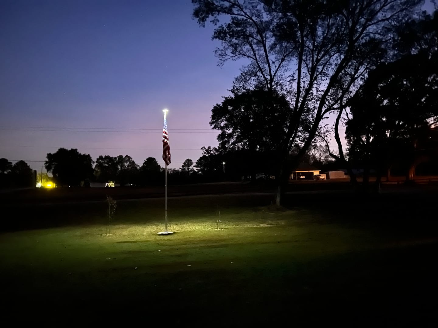 Customer photo review of Solar Flagpole Top Light