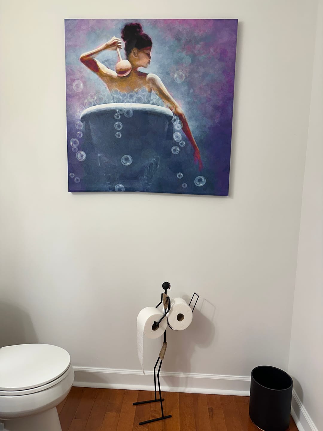 Customer photo review of Toilet Paper Holder and Storage