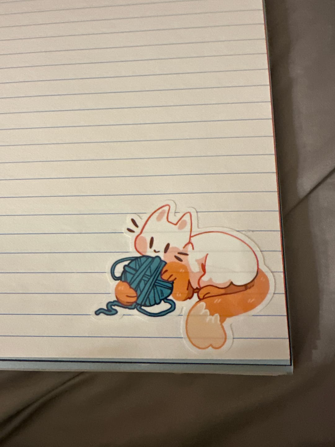 Customer photo review of Cute Ghost Cat Stickers!