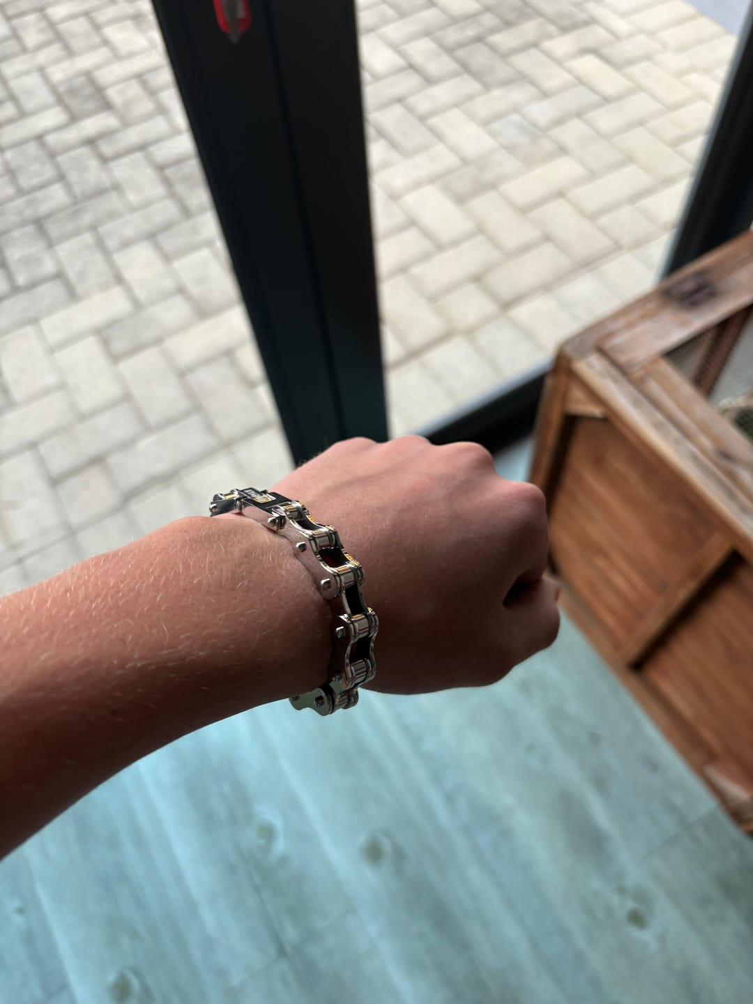 Customer photo review of BIKE CHAIN BRACELET