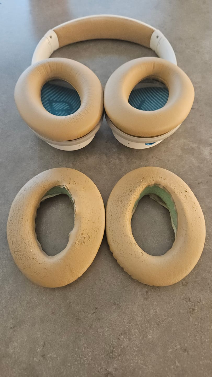 Customer photo review of Replacement Ear Pads For Bose QC25