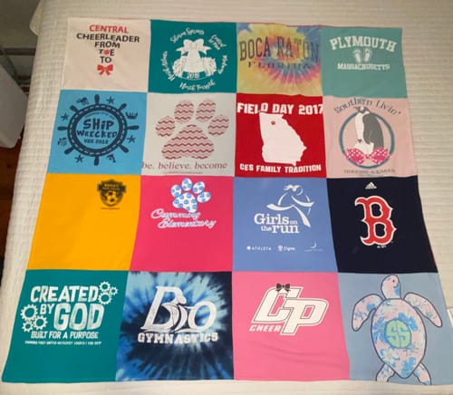 Customer photo review of Classic T-Shirt Blanket