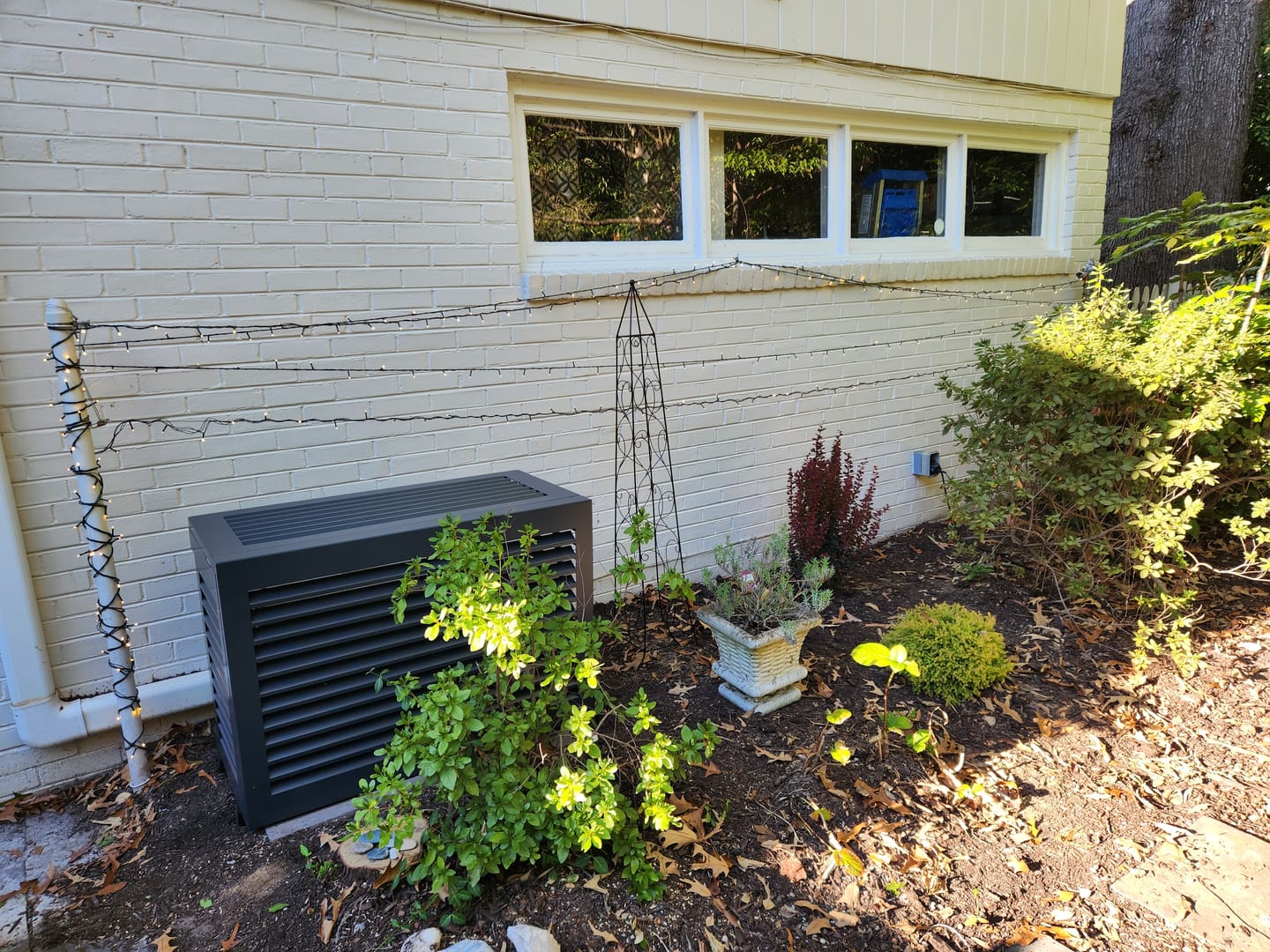 Customer photo review of Mini-Split AC Cover - Black