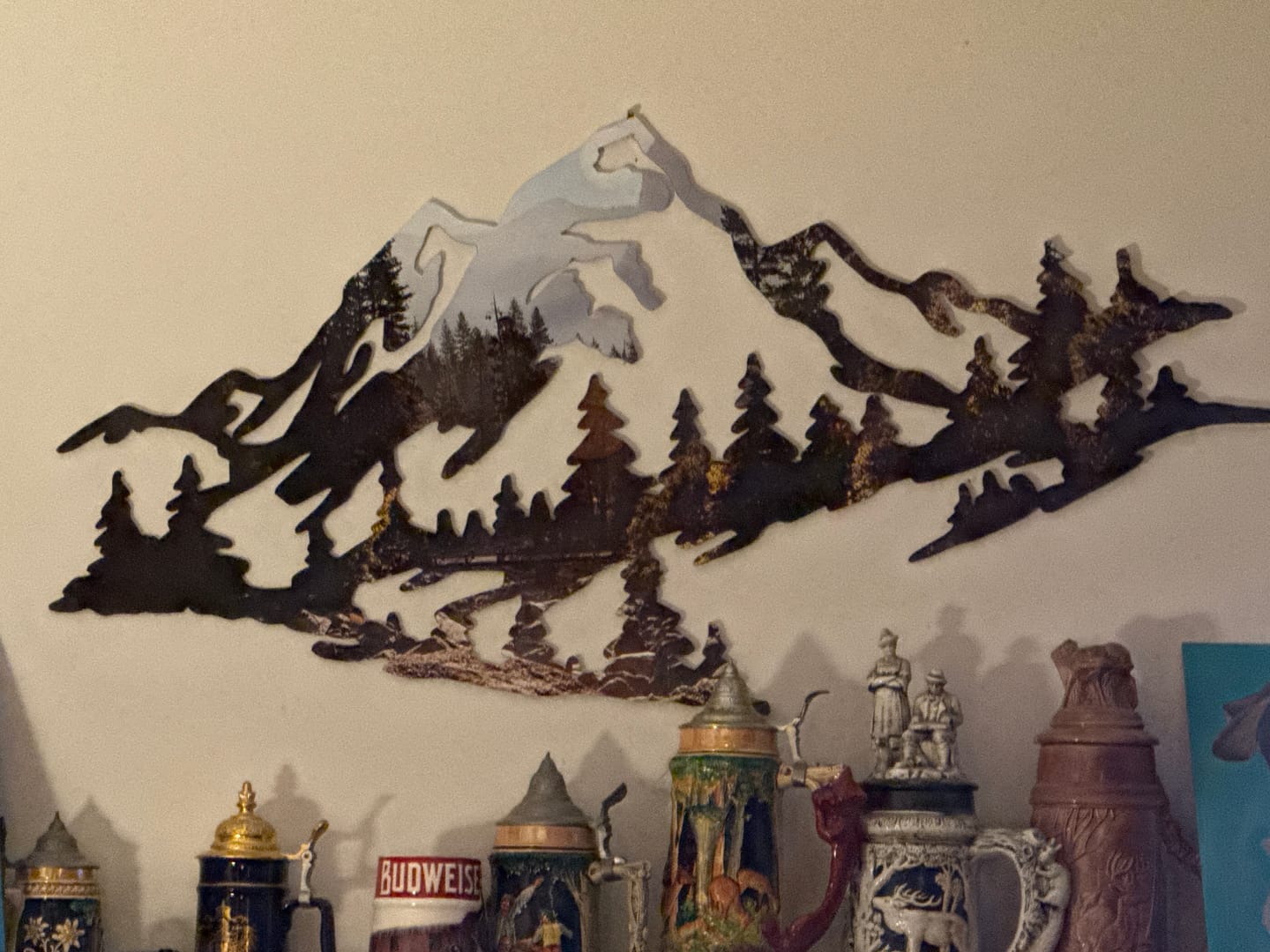 Customer photo review of Yosemite Mountain Peaks Printed Wall Art