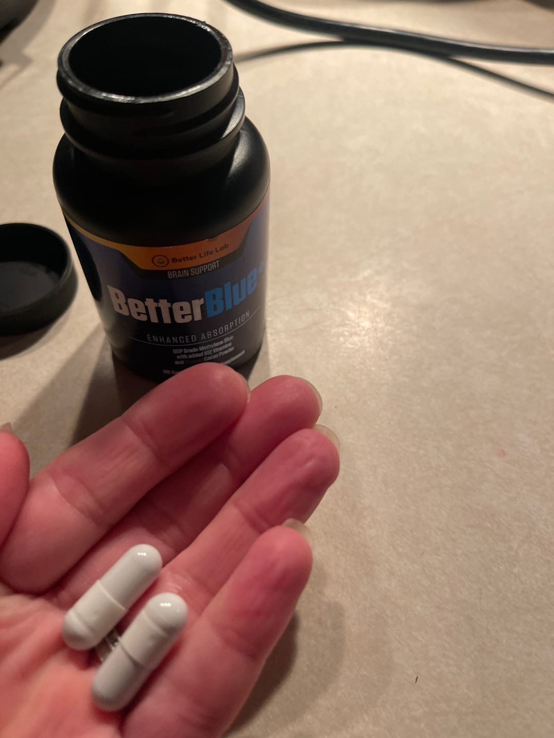 Customer photo review of Methylene Blue Capsules & Tinctures Combo Pack – Cognitive Support & Cellular Energy Boost