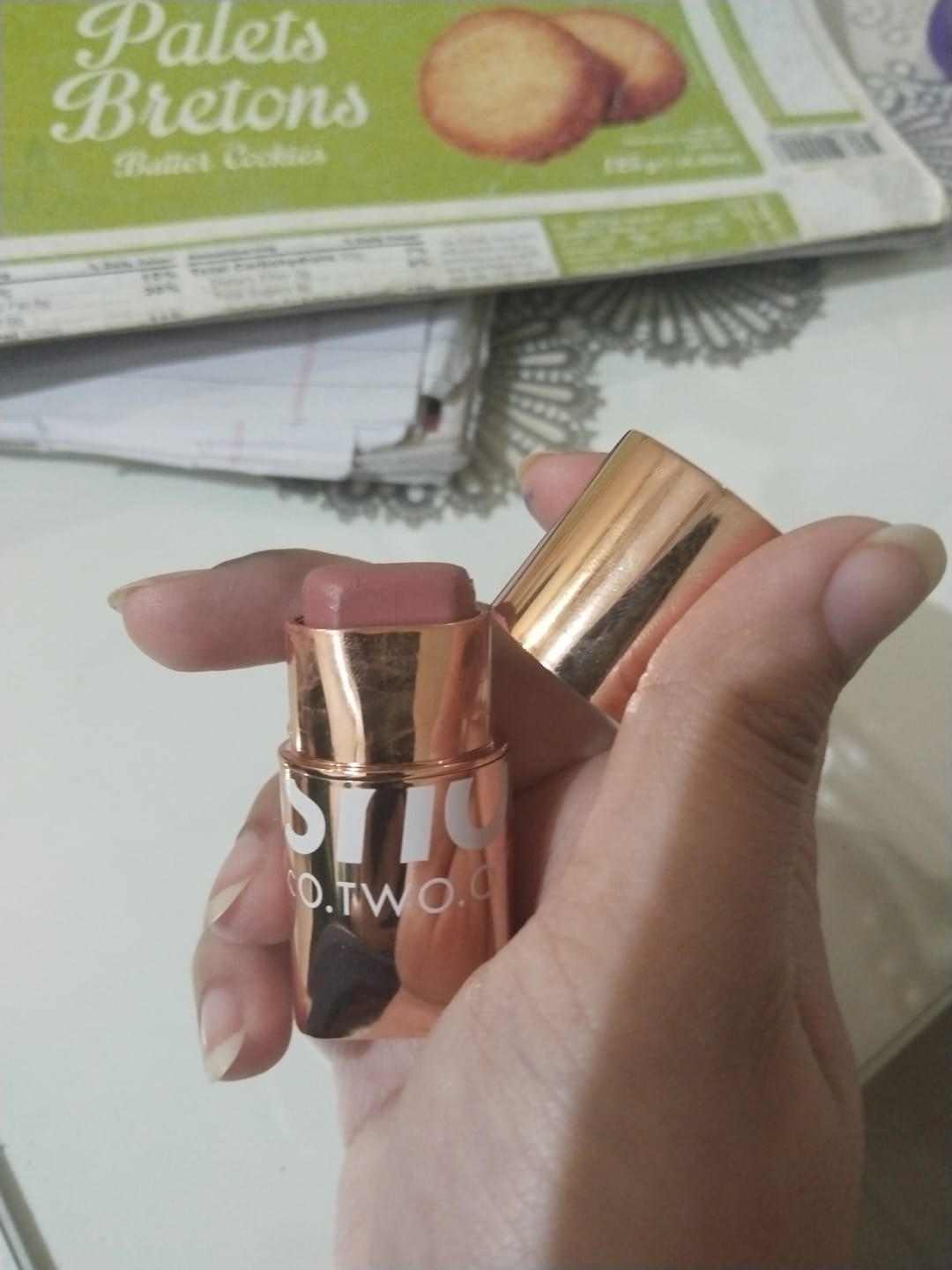 Customer photo review of O.TWO.O GLOW COLOR BOUNCE MOUSSE BLUSH