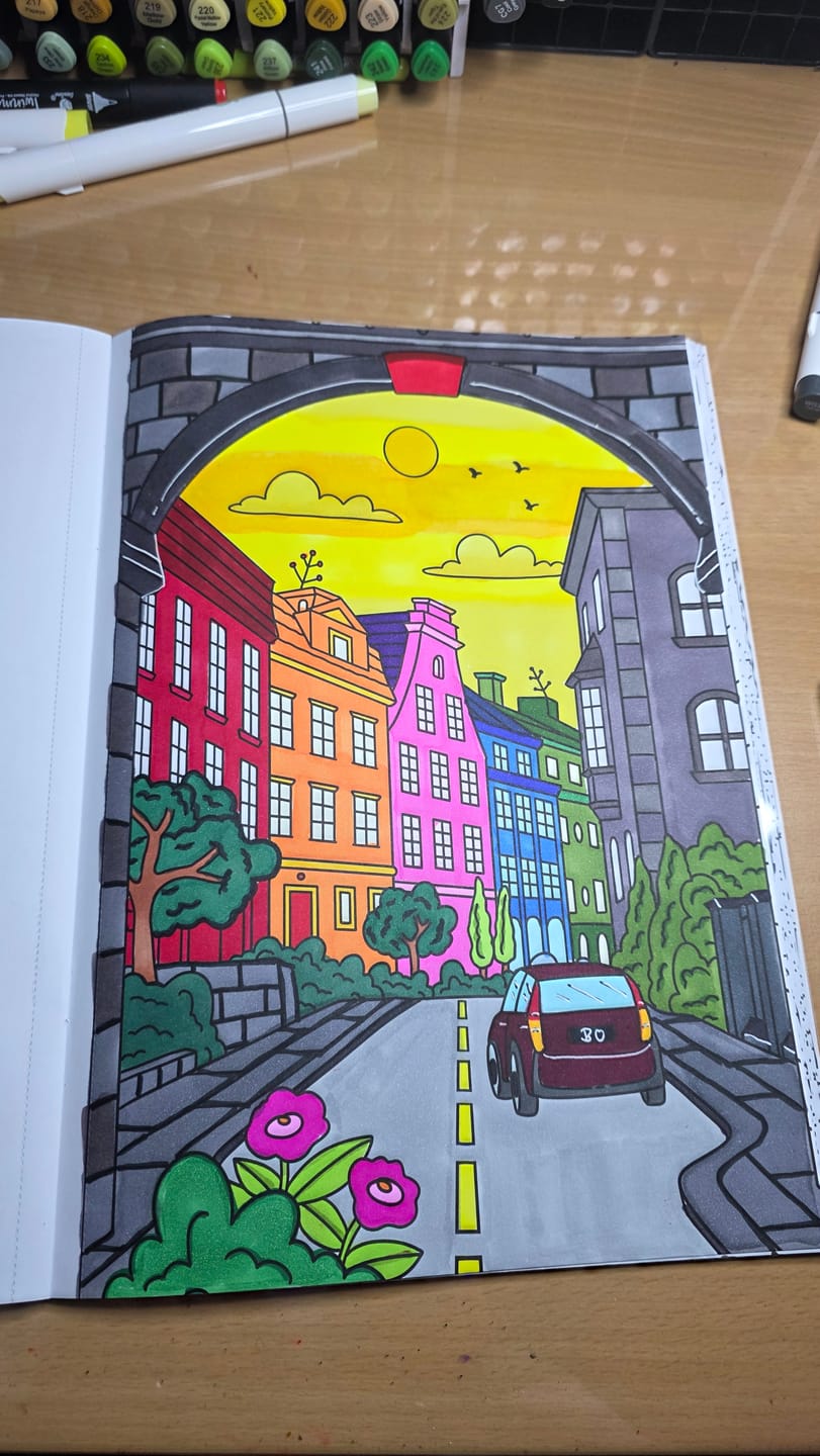 Customer photo review of Jackie Around the World - Coloring Book