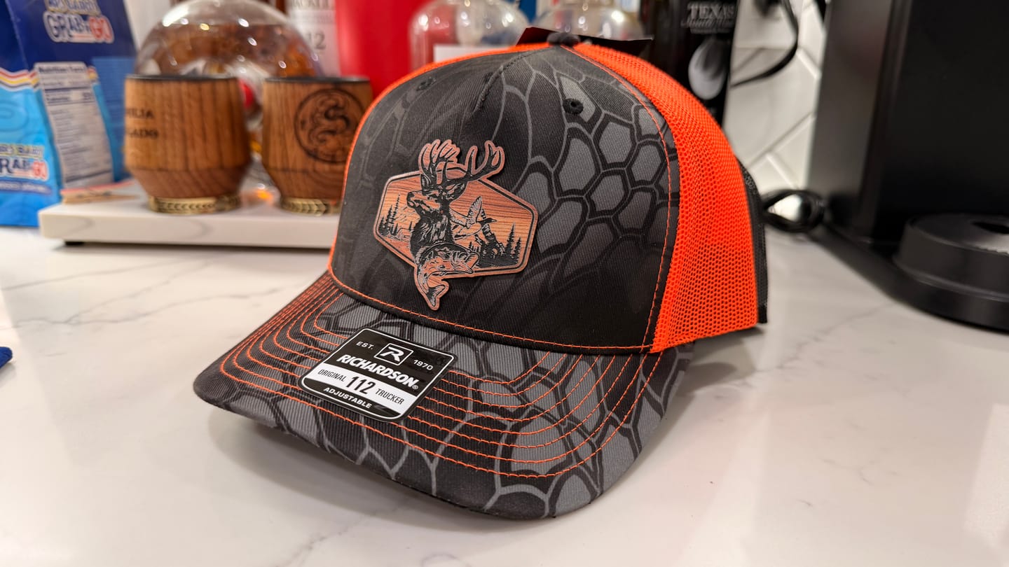 Customer photo review of Richardson 112PFP Printed Five Panel Trucker