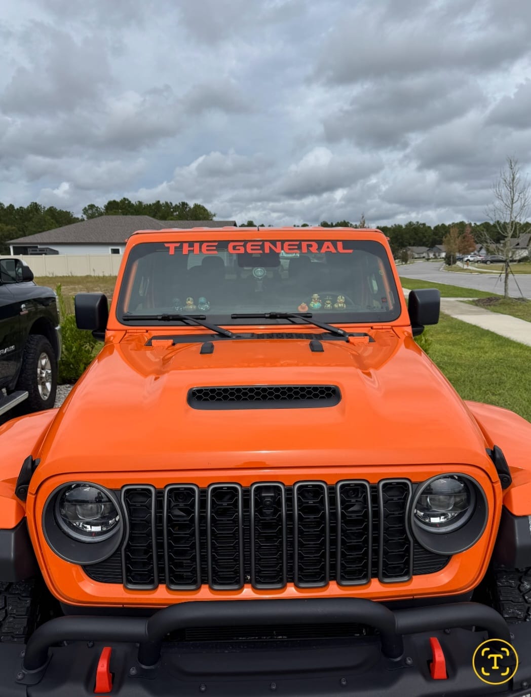 Customer photo review of Windshield Lettering