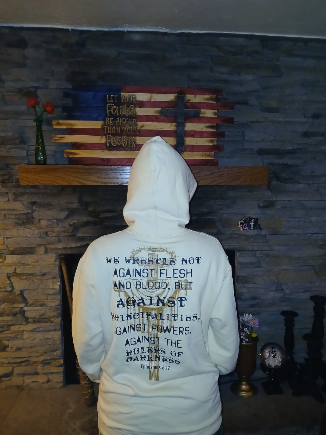 Customer photo review of The Rulers of Darkness Hoodie