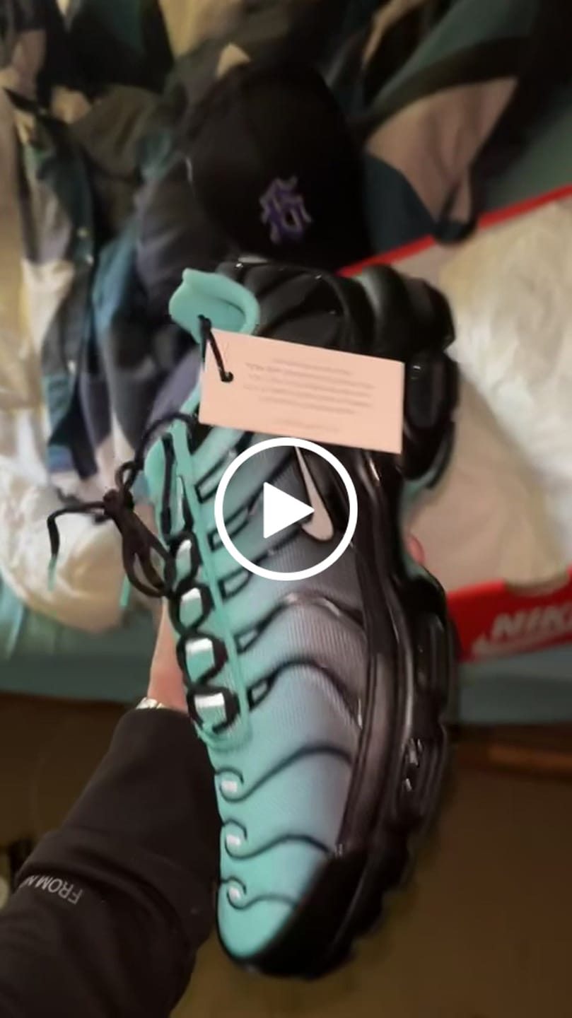 Customer video review of Nike Air Max Plus TN 'Aqua Fade' Men's