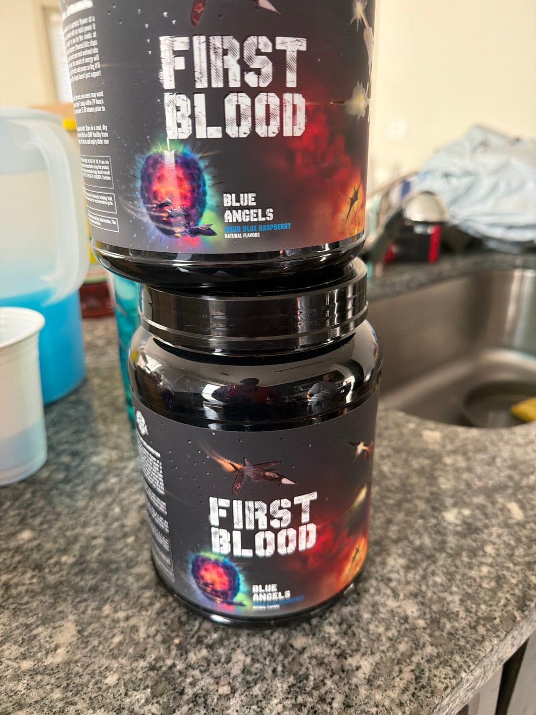 Customer photo review of First Blood - Sour Blue Raspberry (Blue Angels) Limited Edition