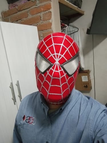 Customer photo review of [NEW] Spidey Gear™ - Tobey Maguire Mask