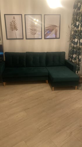 Customer photo review of Narożnik BLANK velvet