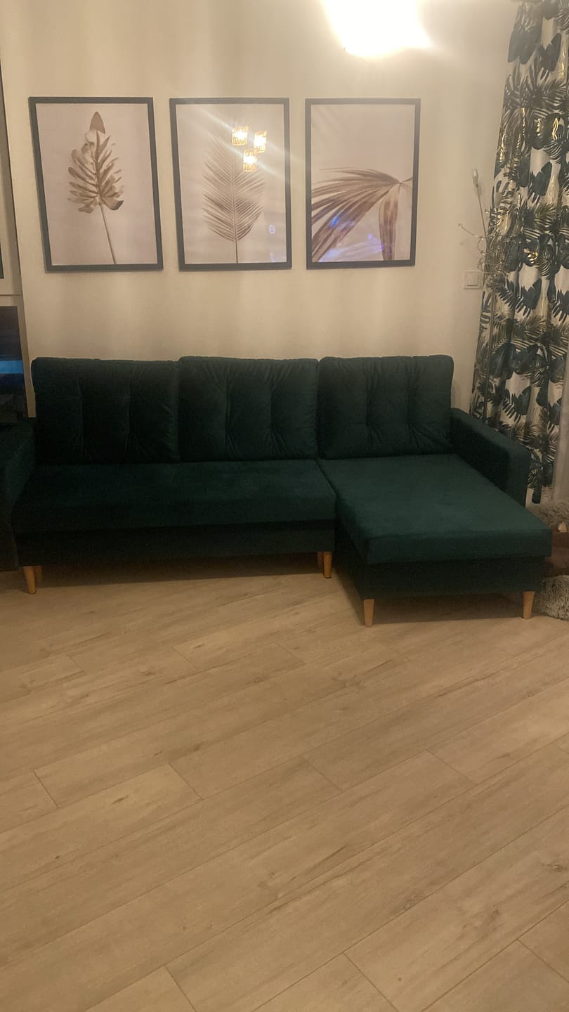 Customer photo review of Narożnik BLANK velvet