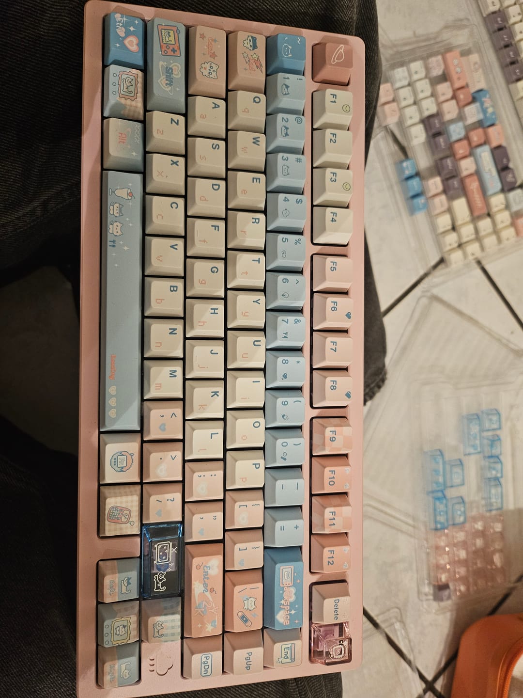 Customer photo review of SOUL CAT ELECTRO MEOW PBT KEYCAP