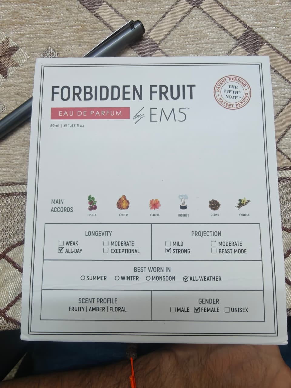 Customer photo review of Forbidden Fruit | Eau De Parfum
