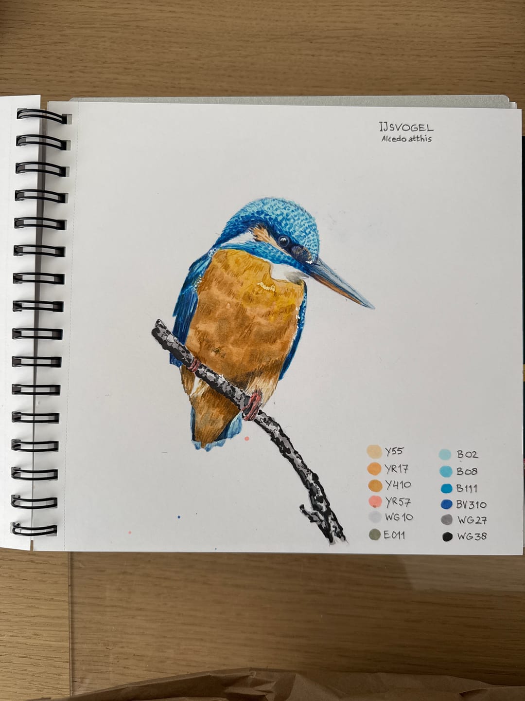 Customer photo review of Ohuhu Spiral-Bound Marker Pad for Alcohol Markers