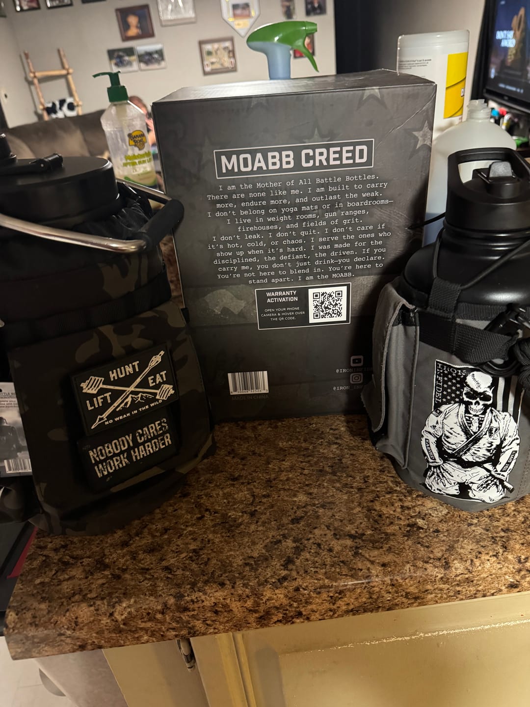 Customer photo review of M.O.A.B.B. One Gallon Battle Bottle