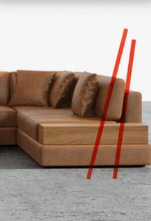 Customer photo review of Elite Comfort Sectional