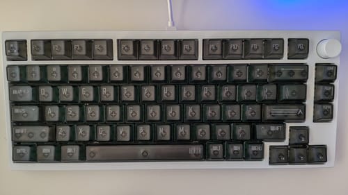 Customer photo review of DrunkDeer Keebs Keycap Set