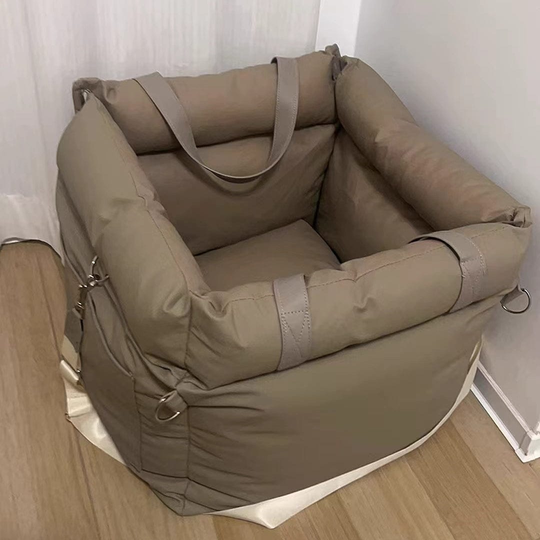 Customer photo review of Beige Premium Dog Car Elevated Bed