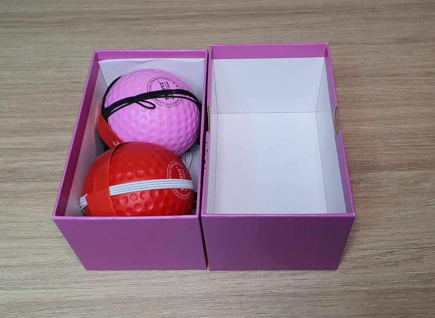 Customer photo review of TEKXYZ Boxing Reflex Ball - 2 Difficulty Levels