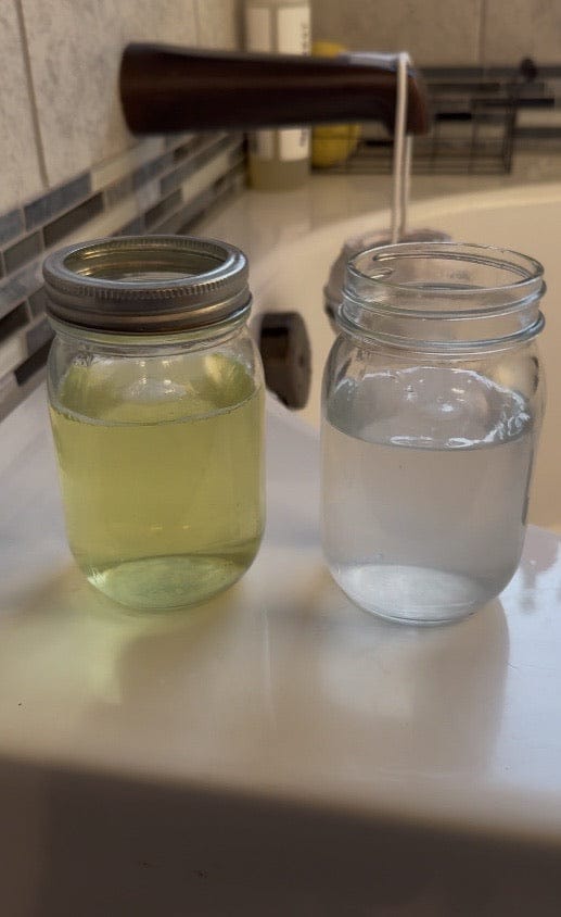Customer photo review of Skincare Bath Filter by Kinder Filter