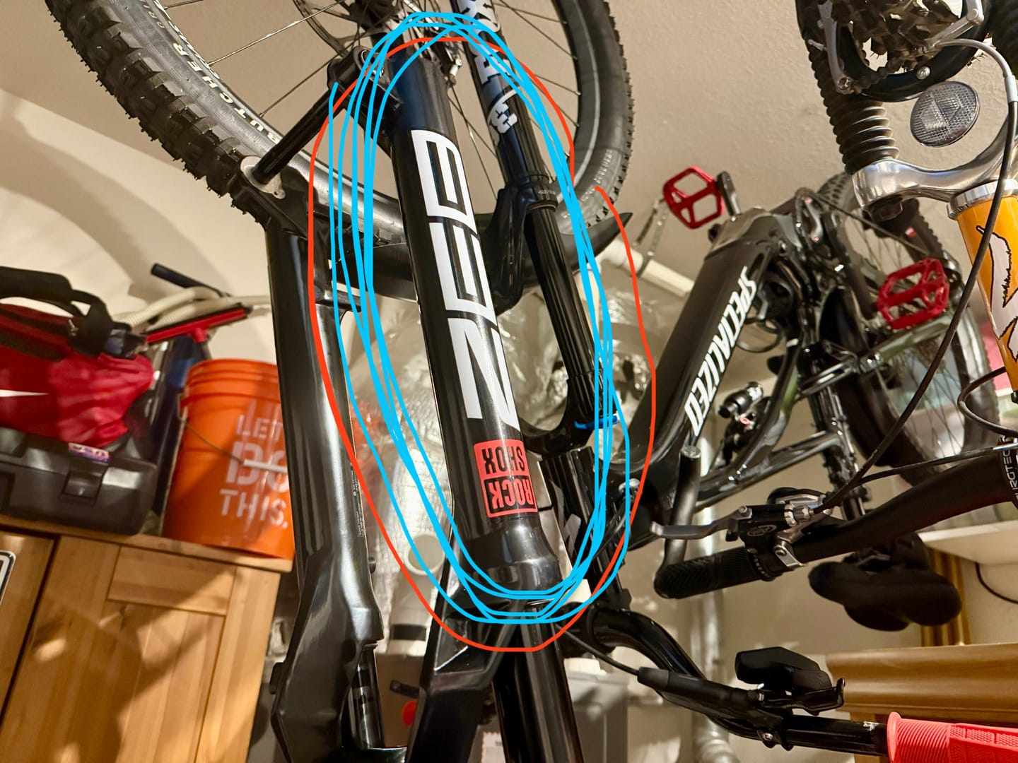 Customer photo review of Custom RockShox ZEB Decal