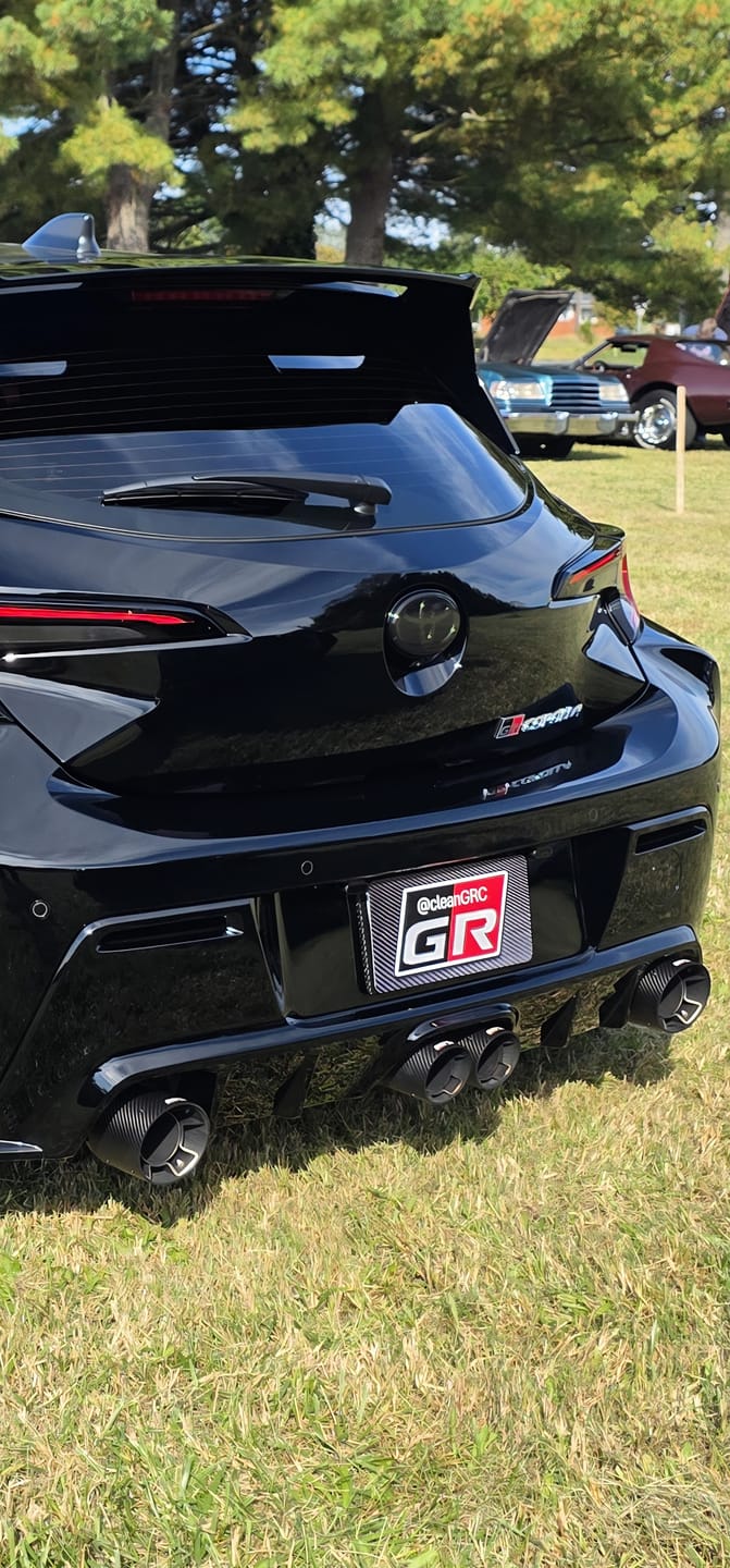 Customer photo review of Create Your Own Custom Magnetic License Plate Cover