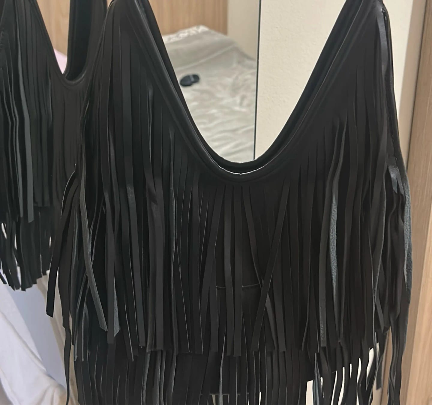 Customer photo review of Tatiana Tasseled Hobo Bag