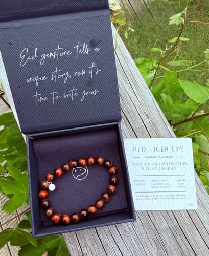 Customer photo review of Red Tiger Eye Bracelet