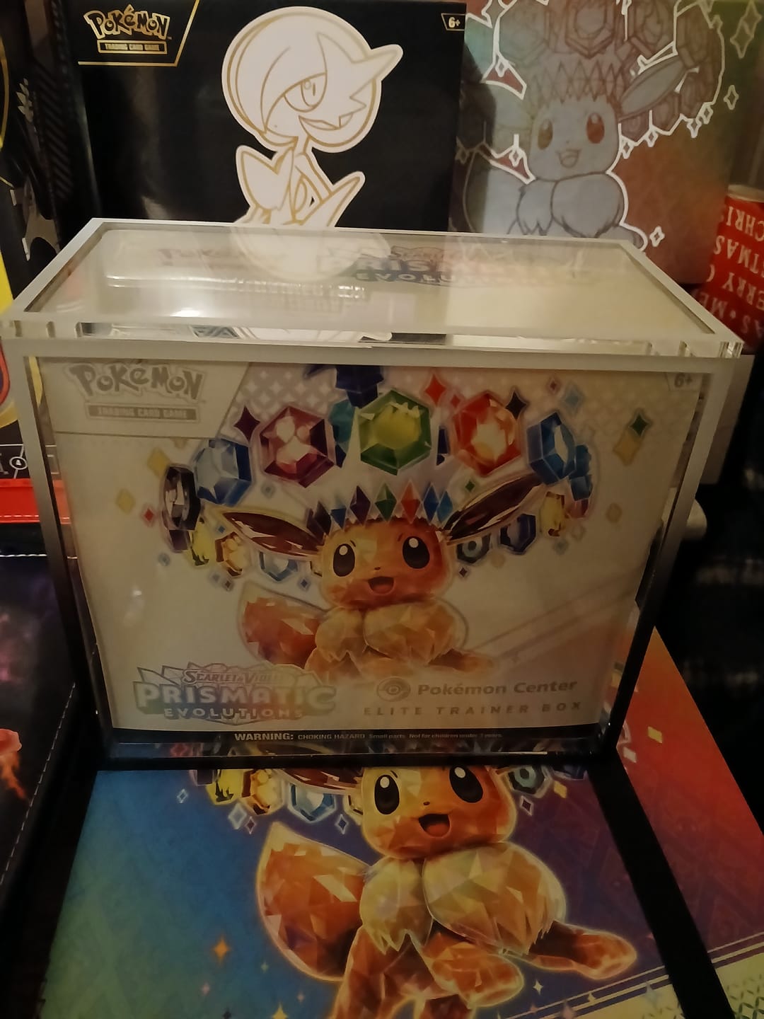 Customer photo review of Premium Colored Acrylic Pokemon Elite Trainer Box Case