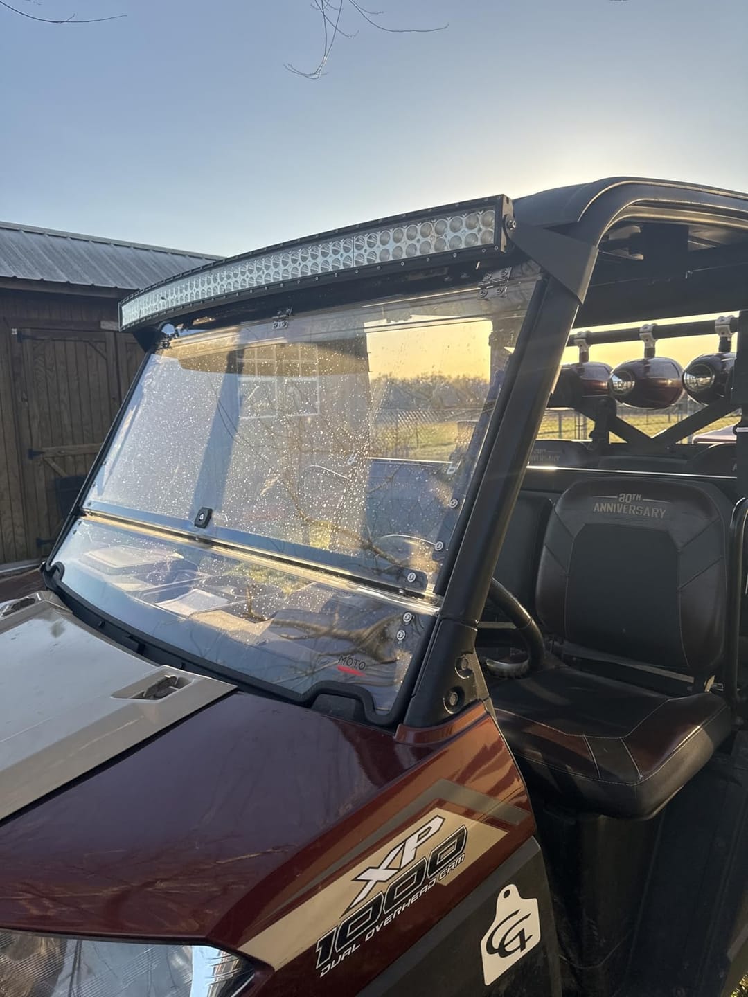 Customer photo review of 2-IN-1 Flip Windshield for Polaris Ranger XP 900/1000/ Crew 2014-2025