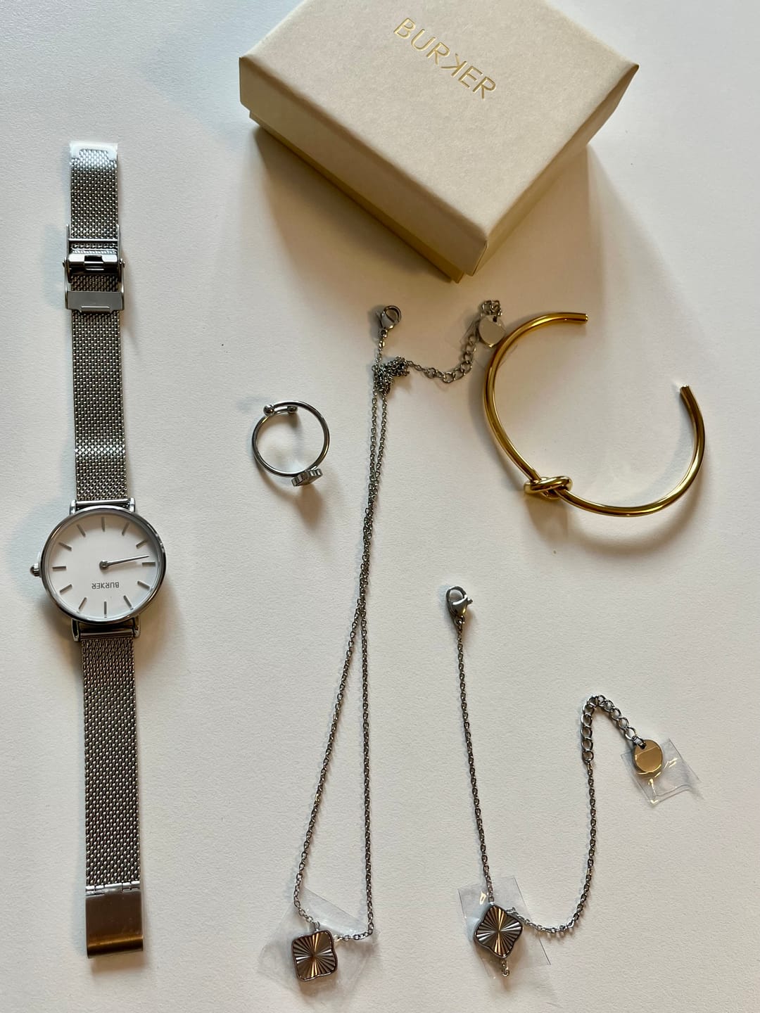 Customer photo review of Flora Silver Necklace