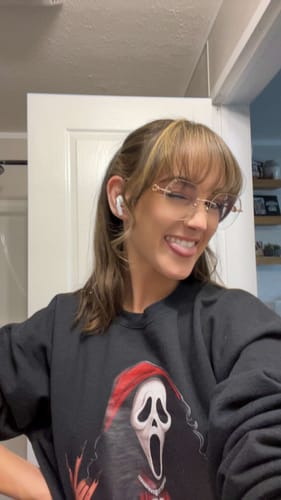 Customer photo review of Glitter Eyeglasses